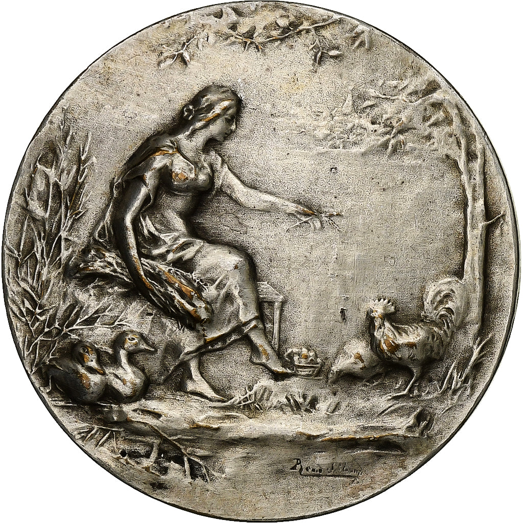 France, Médaille, Société des Aviculteurs Français, Paris, Bronze argenté