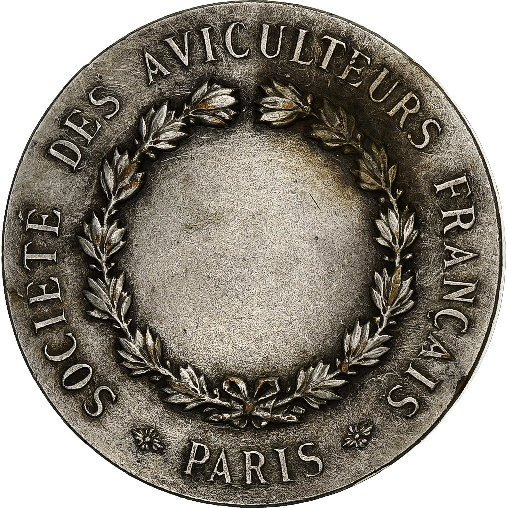 France, Médaille, Société des Aviculteurs Français, Paris, Bronze argenté