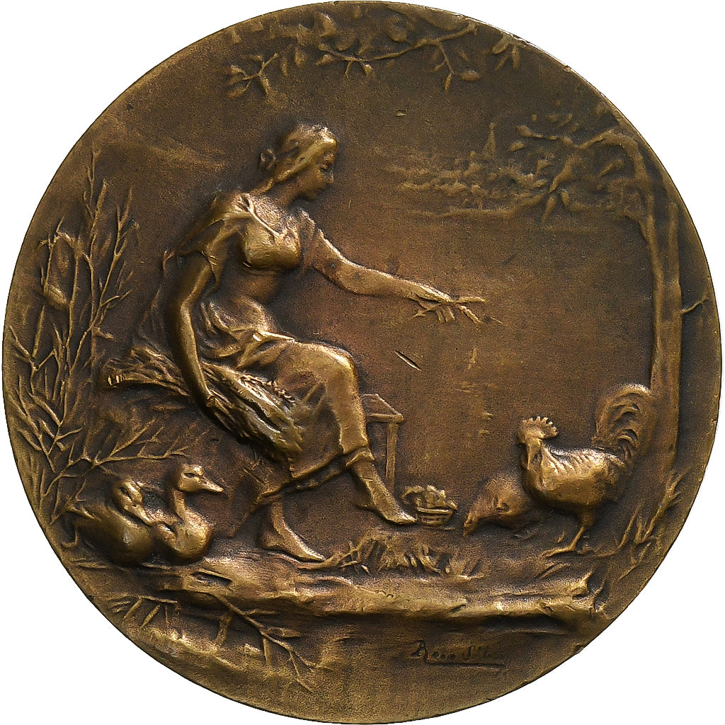 France, Medal, Société des Aviculteurs Français, Paris, Bronze, AU(50-53)