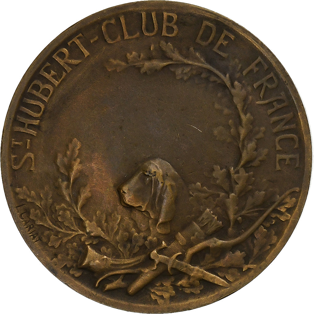 Francia, medaglia, St Hubert-club de France, Bronzo, Cariat, SPL-