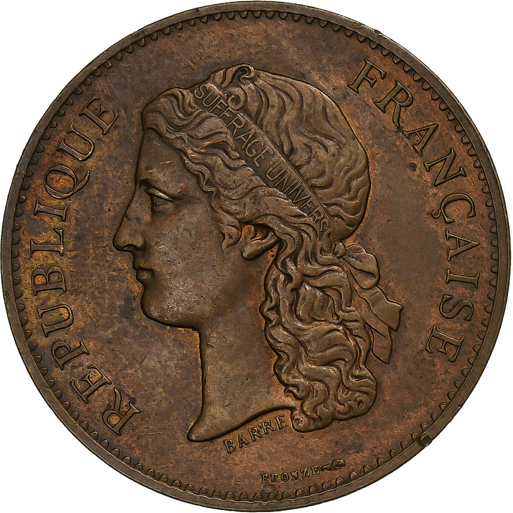 Francia, medaglia, Centenaire de 1789 exposition universelle, 1889, Bronzo