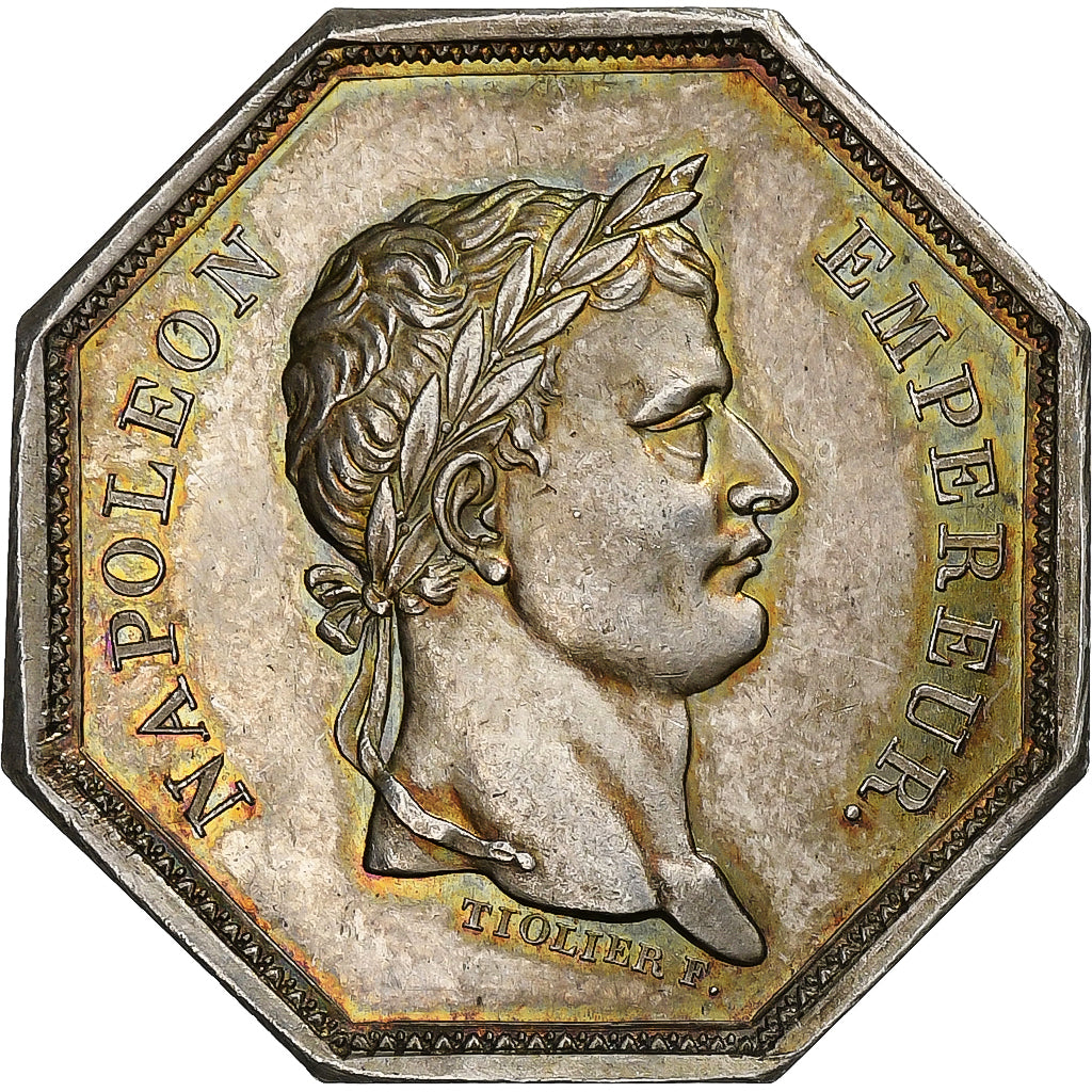 France, Token, Napoleon I, Dourdan, Société du parterre, 1809, Silver