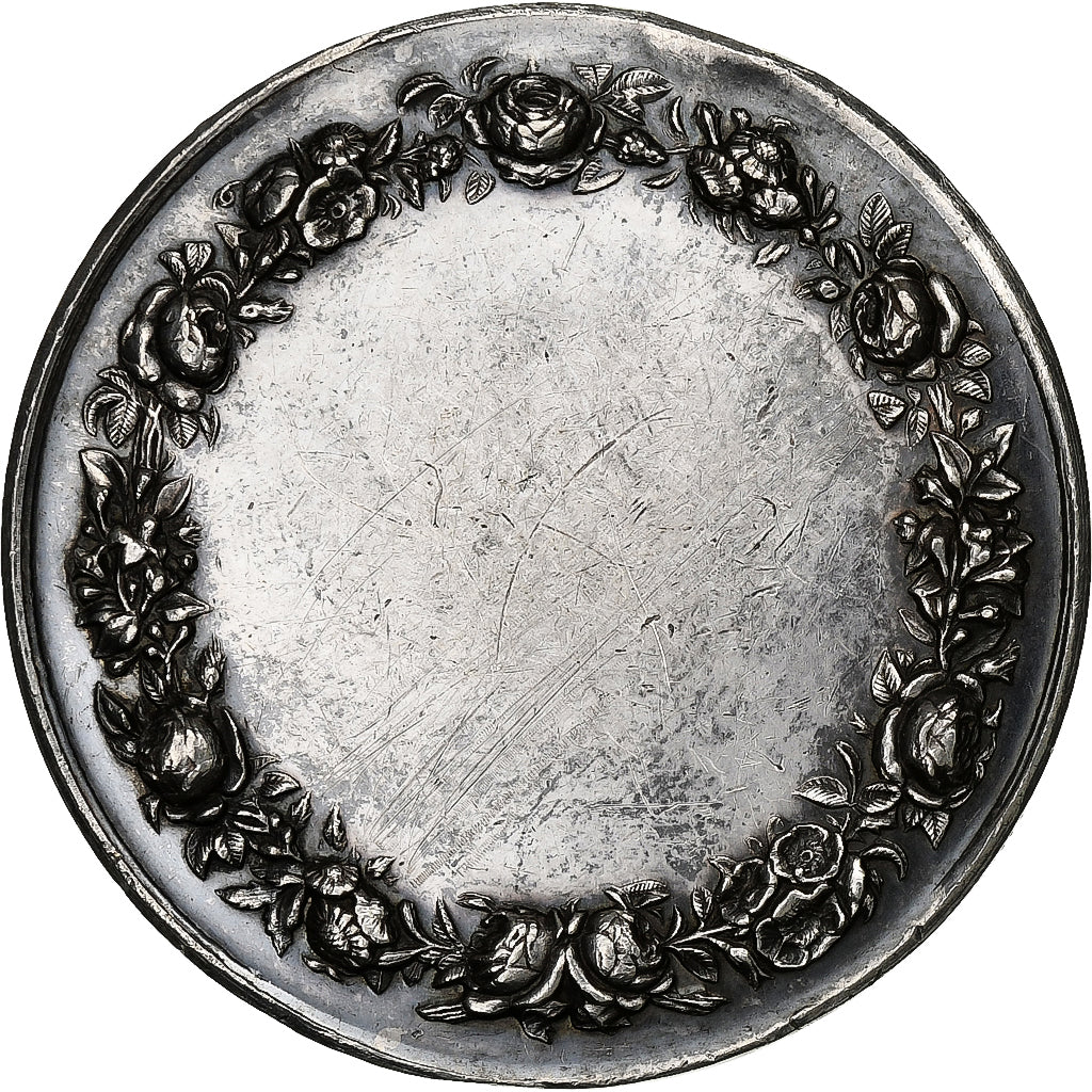 Francia, Médaille de mariage, Mariage, Fidélité Bonheur, Plata, Petit, EBC