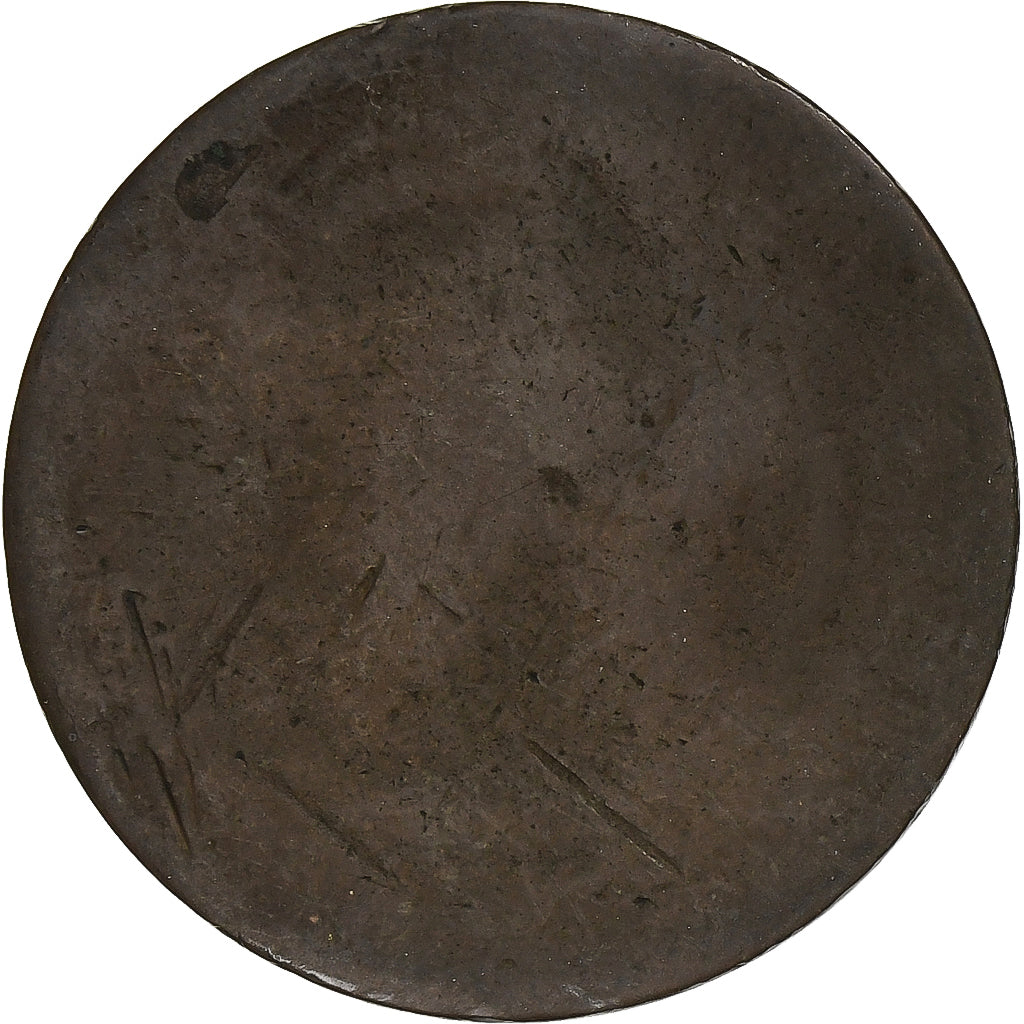 Marrocos, Abdul Aziz, 10 Mouzoumas, AH 1321/1903, Heaton, Bronze, VF(30-35)