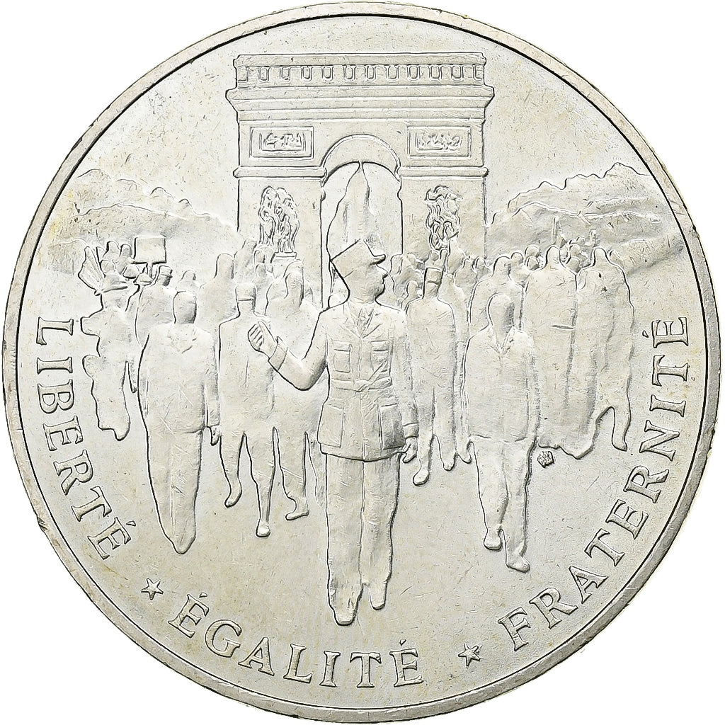Francia, 100 Francs, Libération de Paris, 1994, Monnaie de Paris, Argento