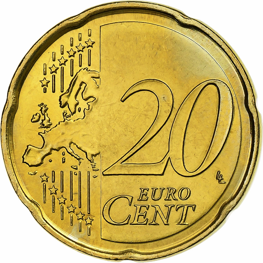 Malta, 20 Euro Cent, BU, 2008, Monnaie de Paris, Nordic gold, FDC