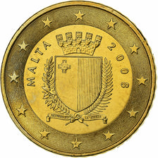 Malta, 50 Euro Cent, BU, 2008, Monnaie de Paris, Nordic gold, MS(65-70)