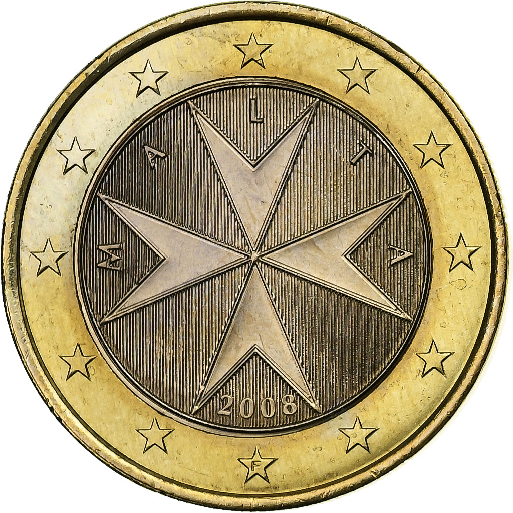 Malta, Euro, BU, 2008, Monnaie de Paris, Bi-Metallic, MS(65-70)