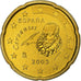 Hiszpania, Juan Carlos I, 20 Euro Cent, BU, 2003, Madrid, Nordic gold, MS(65-70)