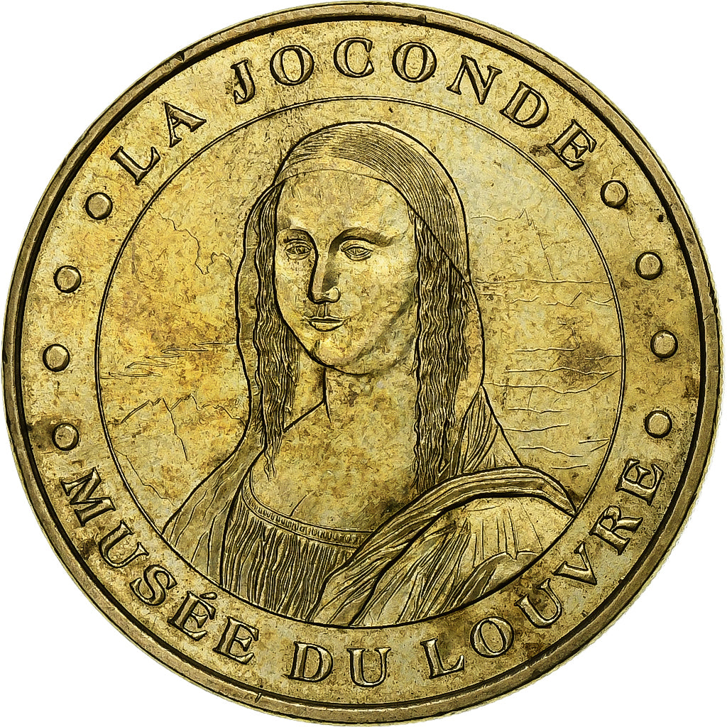 Frankreich, Tourist token, La Joconde, 2011, Monnaie de Paris, Messing, SS+