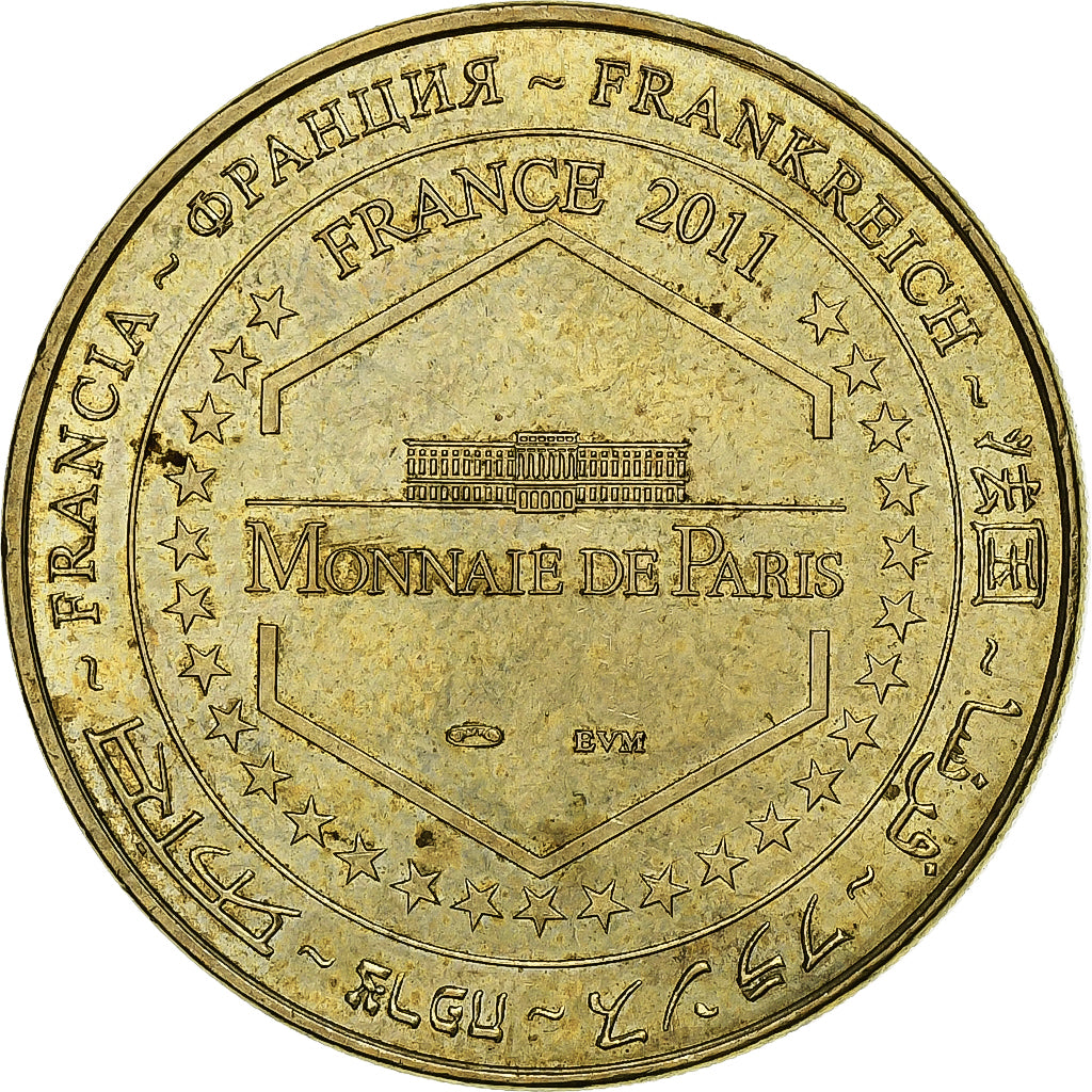 Frankreich, Tourist token, La Joconde, 2011, Monnaie de Paris, Messing, SS+