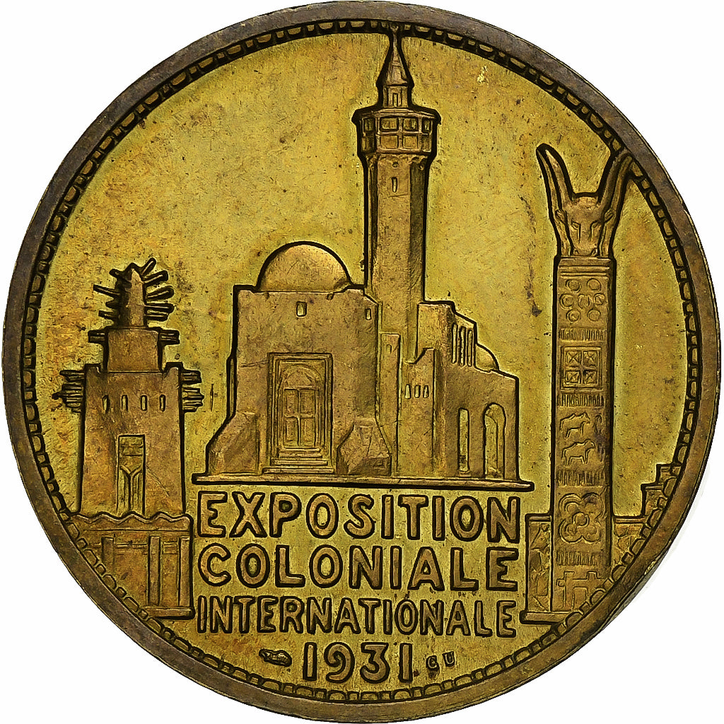 França, medalha, Exposition Coloniale Internationale, Paris, Afrique, 1931