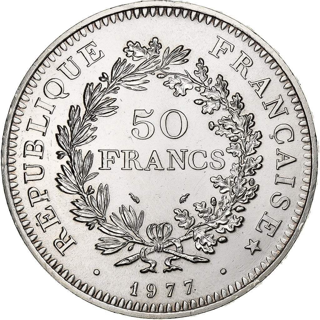 France, 50 Francs, Hercule, 1977, Monnaie de Paris, Argent, SPL+, Gadoury:882