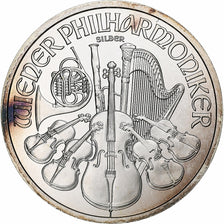 Autriche, 1,5 Euro, 1 Oz, Vienna Philharmonic, 2011, Vienne, Argent, FDC