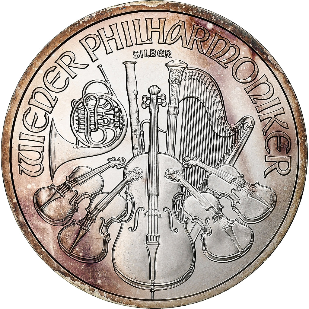 Austria, 1,5 Euro, 1 Oz, Vienna Philharmonic, 2011, Vienna, Silver, MS(65-70)
