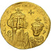 Constans II and Constantine IV, Solidus, 654-659, Constantinople, Gold