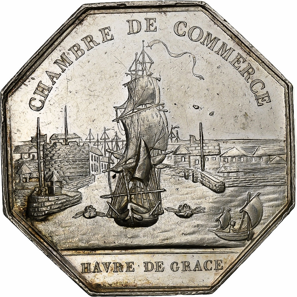 France, Token, Louis-Philippe I, Chambre de commerce du Havre de Grâce, Silver