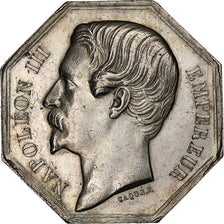 France, Token, Napoléon III, Chambre de Commerce de Bordeaux, Silver, Caqué