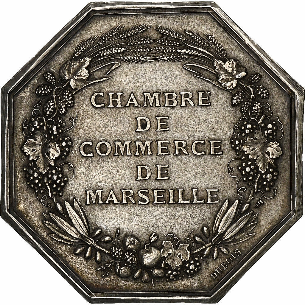 France, Token, Chambre de Commerce de Marseille, 1775, RESTRIKE, Silver, Dubois