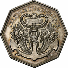 France, Token, Chambre de Commerce du Havre, Silver, Barre, MS(60-62)