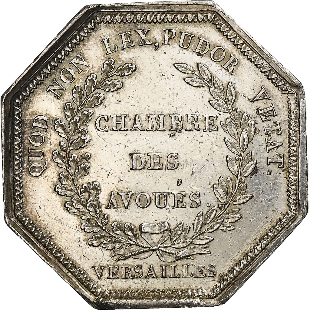 France, Token, Chambre des Avoués de Versailles, Silver, AU(50-53)