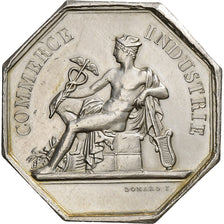 France, Token, Chambre de Commerce de Valenciennes, 1836, Silver, Domard