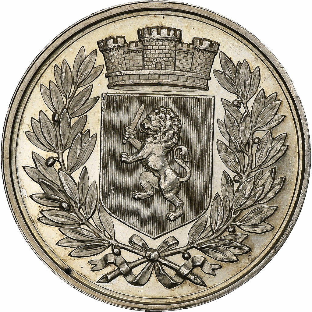 France, Jeton, Agents de Change de Lyon, 1801, Argent, Barre, BE, SUP