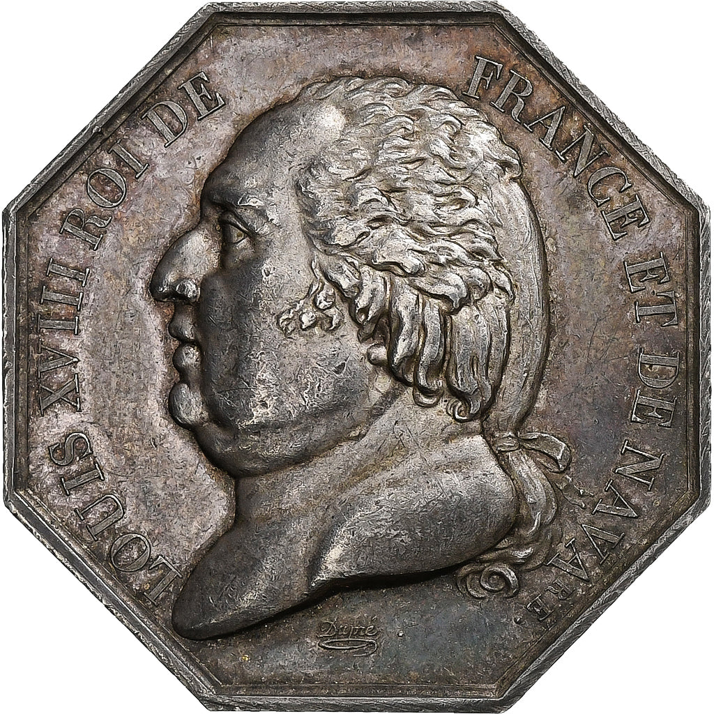 Francia, zeton, Louis XVIII, Chambre des avoués du Tribunal de Ière Instance