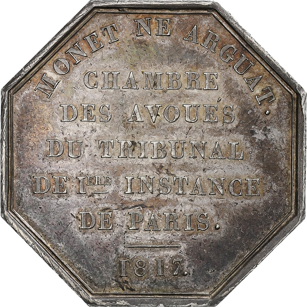 Francia, zeton, Louis XVIII, Chambre des avoués du Tribunal de Ière Instance