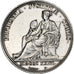 France, Token, Officiers de justice, Lyon, 1823, Silver, Galle, AU(55-58)