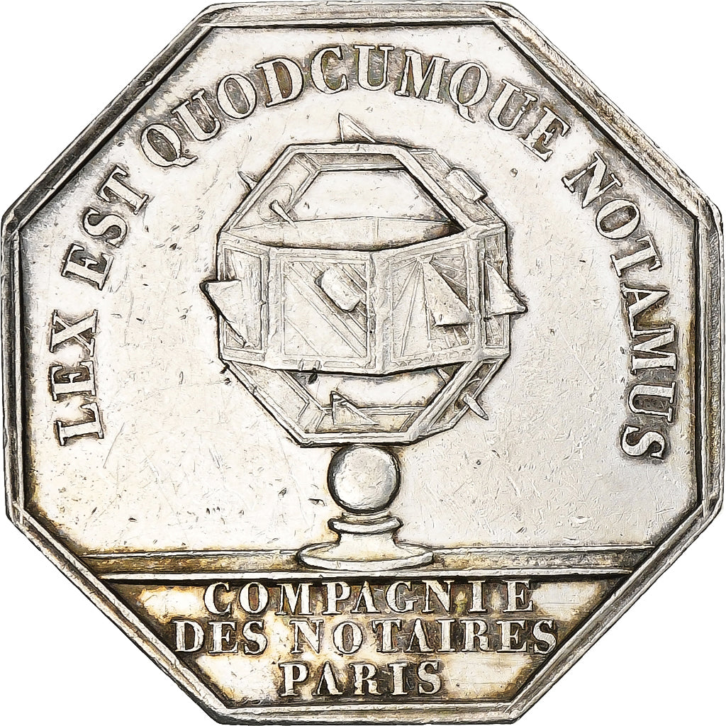France, Token, Louis-Philippe I, Compagnie des Notaires de Paris, Silver