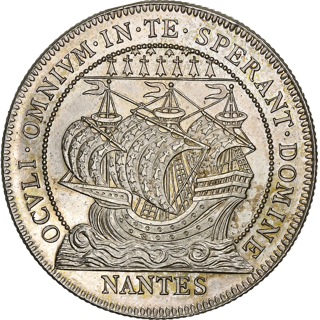 France, Token, Chambre de Commerce de Nantes, Silver, MS(63)