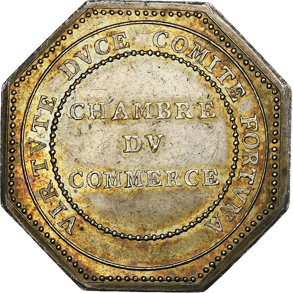 France, Token, Chambre de Commerce de Lyon, Silver, AU(50-53)