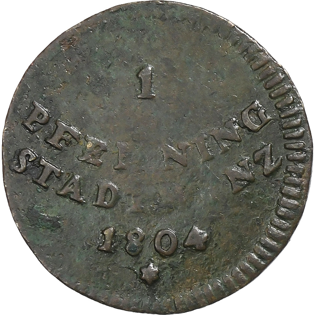 Germania, Pfennig, 1804, Augsburg, Rame, MB, KM:192
