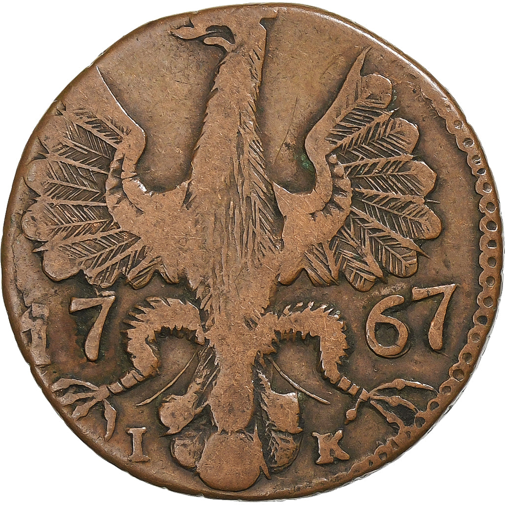 Germania, 12 Heller, 1767, Aachen, Rame, MB+, KM:51