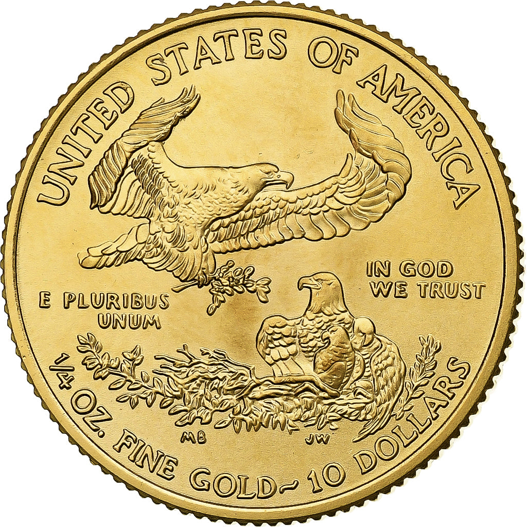 United States, 10 Dollars, 1/4 Oz, American Eagle, 2017, Philadelphia, Gold