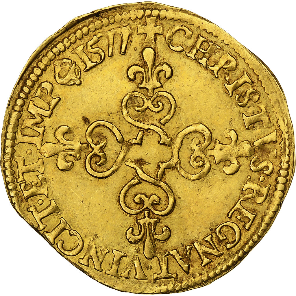 Frankreich, Henri III, Écu d'or au soleil, 1577, Rouen, Gold, SS+, Gadoury:504