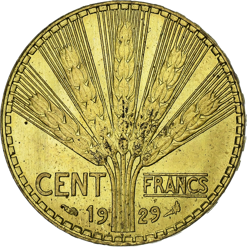 France, 100 Francs, 1929, Monnaie de Paris, Pattern by Turin, Cupro-Aluminium