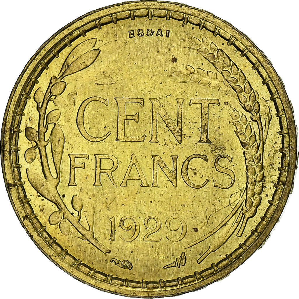 Francia, 100 Francs, 1929, Monnaie de Paris, Pattern, Rame-alluminio, SPL