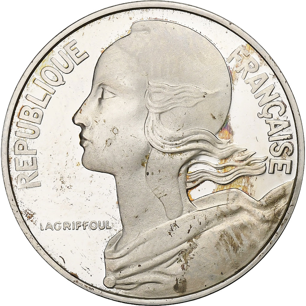 Francia, 20 Centimes, Marianne, 1977, Monnaie de Paris, Piéfort, Argento, SPL