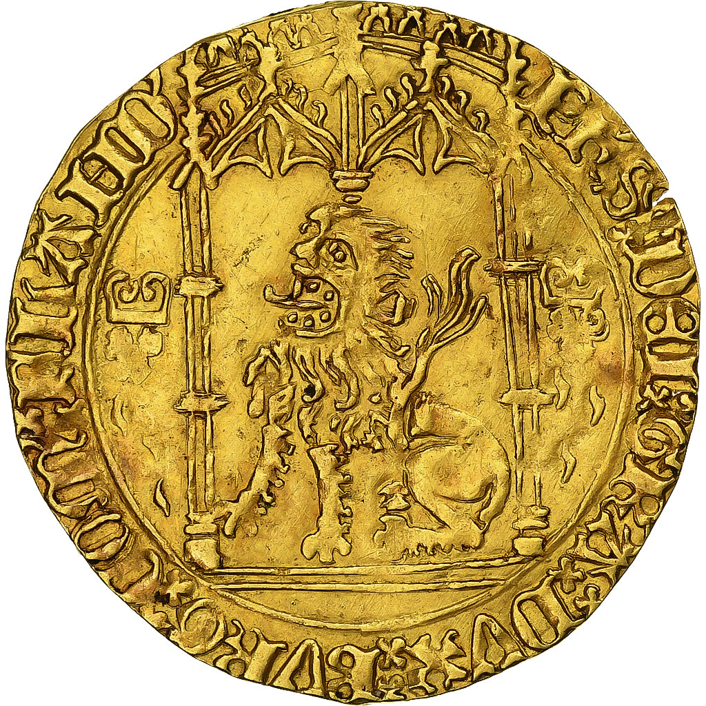 County of Flandre, Philippe le Bon, Lion d'or, 1454-1462, Bruges or Ghent, Gold