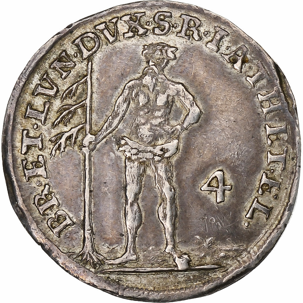 Germany, Brunswick-Lüneburg, George II August, 4 Mariengroschen, 1743, Silver