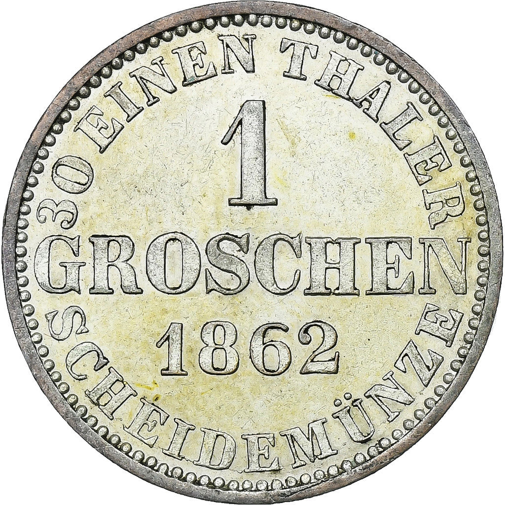Kingdom of Hannover, George V, Groschen, 1862, Hannover, Biglione, SPL-, KM:236