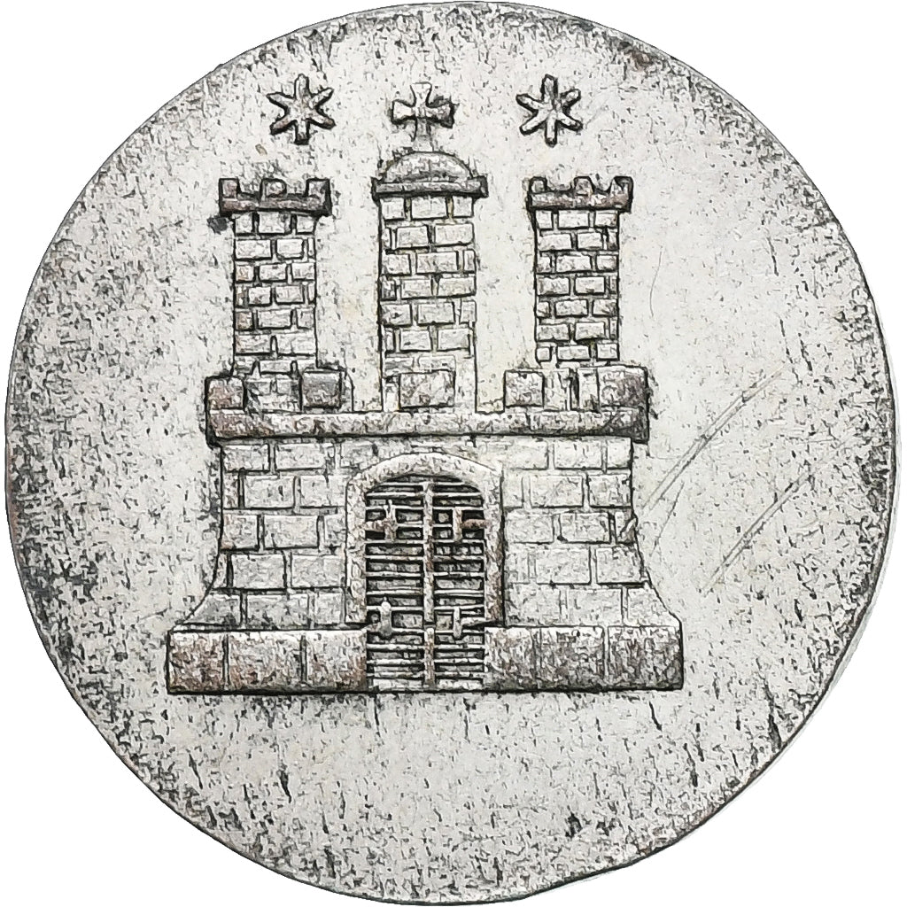 Deutschland, Schilling, 1846, Hamburg, Billon, VZ, KM:566