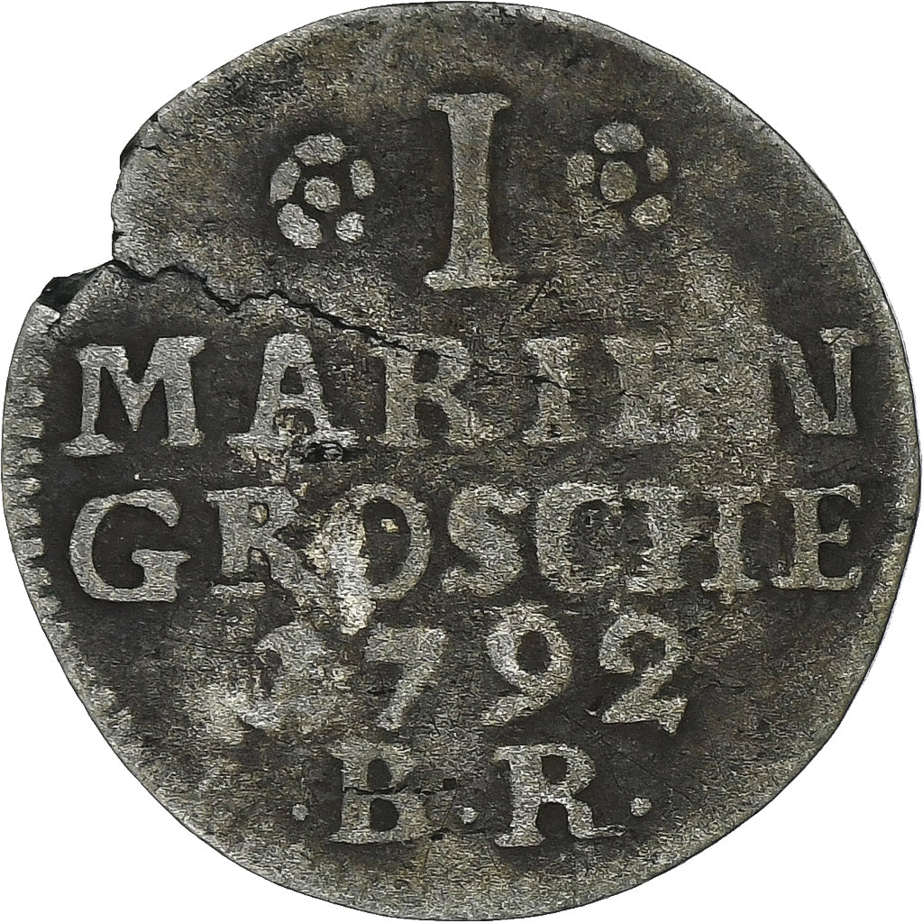 Deutschland, Leopold I, Mariengroschen, 1792, Lippe, Billon, S+, KM:215