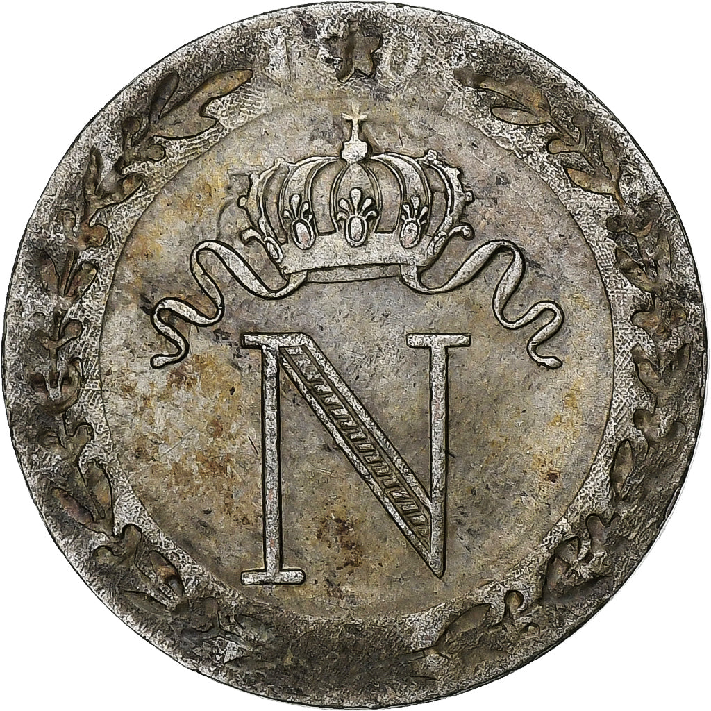 Frankreich, Napoleon I, 10 Centimes, 1808, Paris, Billon, SS+, Gadoury:190