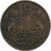 INDIA - BRITANNICA, William IV, 1/4 Anna, 1835, Bombay, Rame, BB, KM:446.1