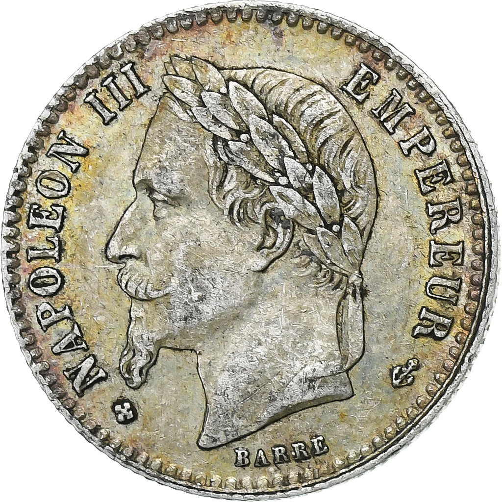 France, Napoleon III, 50 Centimes, 1866, Strasbourg, Silver, EF(40-45)