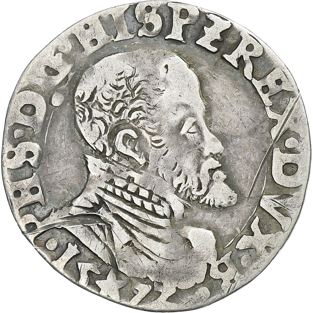 Spanish Netherlands, Duchy of Brabant, Philip II, 1/10 Philipsdaalder, 1572