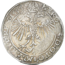 Spanish Netherlands, Charles V, 1/4 Stuiver, 1536, Anvers, Silver, AU(50-53)
